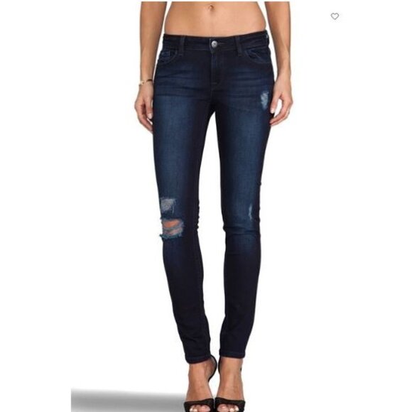 DL1961 Amanda Seville Distressed Skinny Jeans - Picture 1 of 9